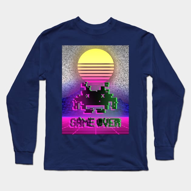 8BIT Long Sleeve T-Shirt by RightHand_kun